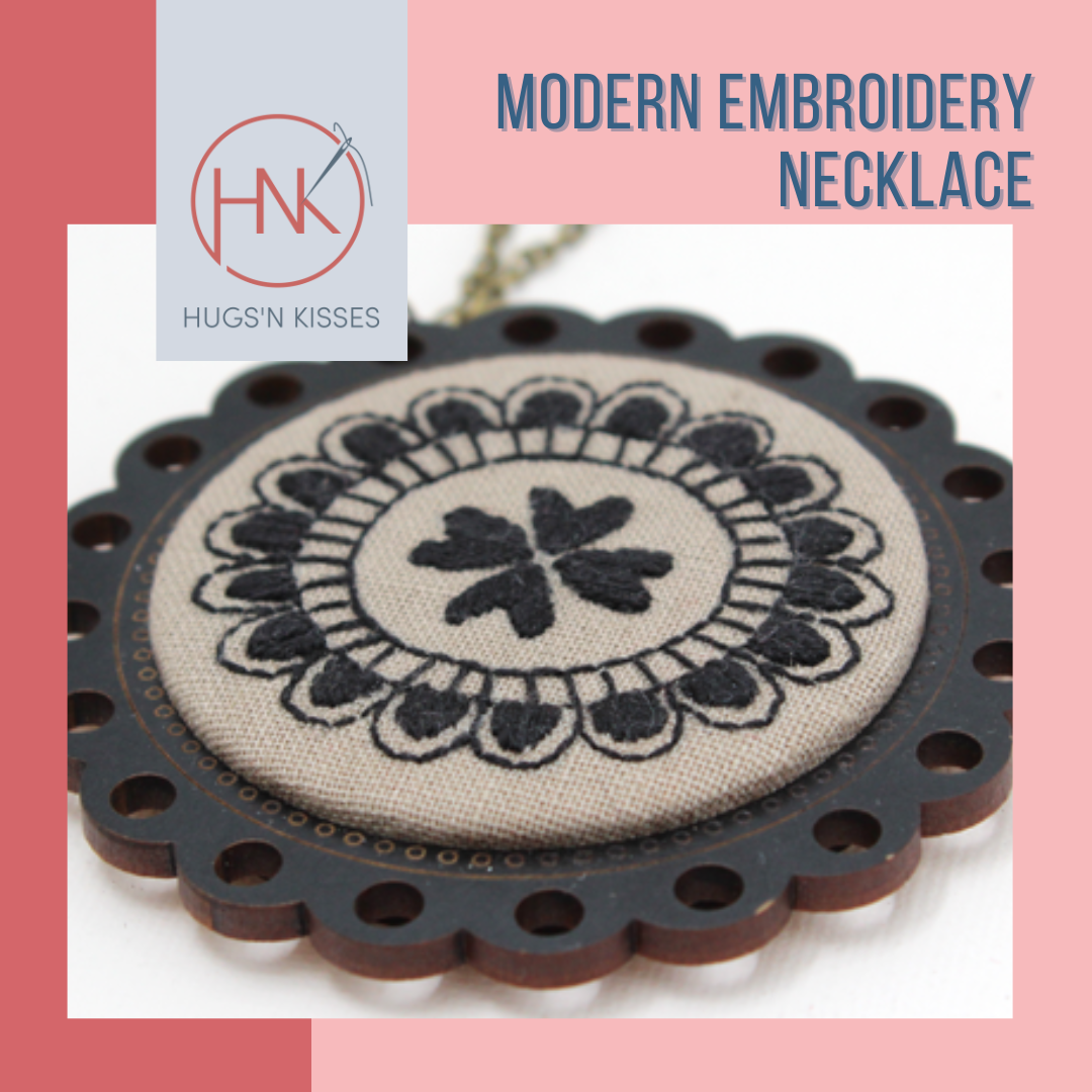 Modern Embroidery Necklace