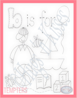 Downloadable Pattern - Tempters - B is for Boy