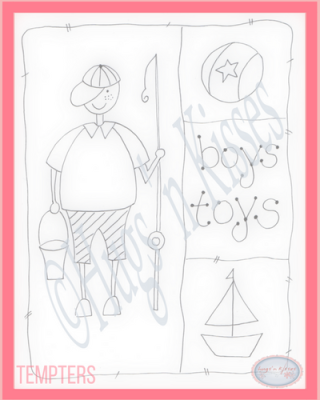 Downloadable Pattern - Tempters - Boys Toys