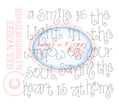 Downloadable Pattern Nice People Nice Things - A Smile is The Light