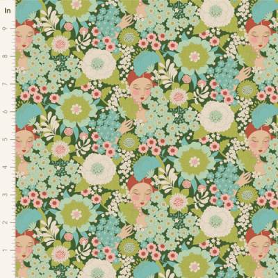 Tilda Wallflower (Green) x 10"
