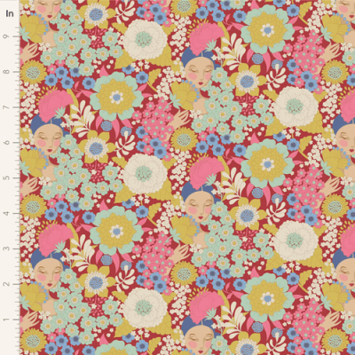 Tilda Wallflower (Burgundy) x 10"