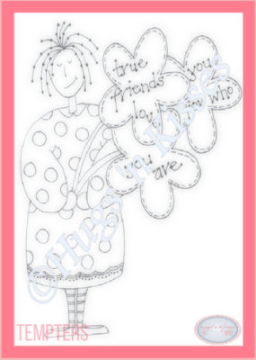 Downloadable Pattern - Tempters - True Friends Love You For Who You Are