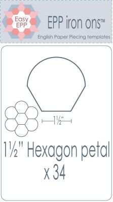1 1/2" Hexagon Petals x 34