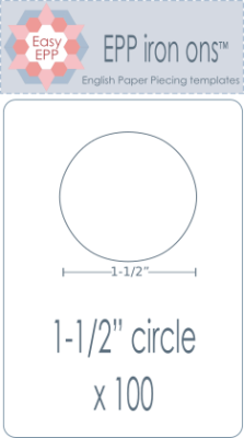 1.5" Circles EPP Iron on Pre-cuts x 100