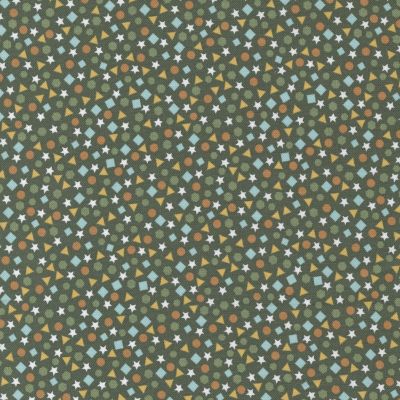 ABC XYZ - Shapes and Stars Green x 10"