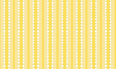 Basically Hugs - Scallop Stripes in Yellow