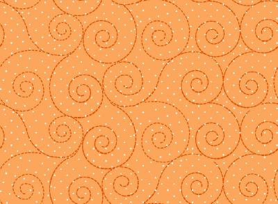 Basically Hugs - Swirls in Orange