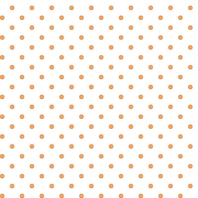 Basically Hugs - Dots in Orange