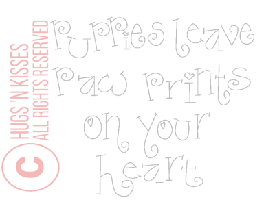 Downloadable Pattern Nice People Nice Things - Puppies Leave Paw Prints