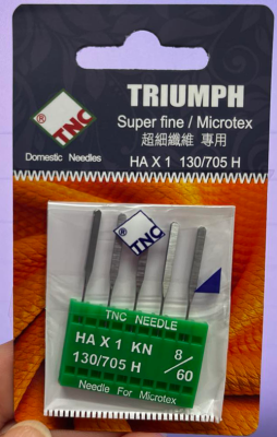 Triumph Microtex 60-8 needles pack 5