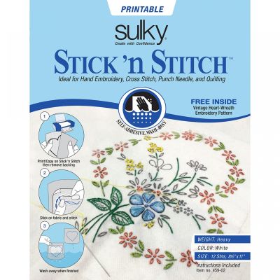 Stick N Stitch Self Adhesive Wash Away Stabiliser