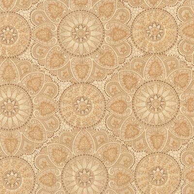 Cottage Linens 108" Quilt Backs - Taupe Mandala x 10"