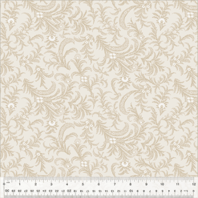 3DES Linen Cotton Wideback - Delicate Paisley