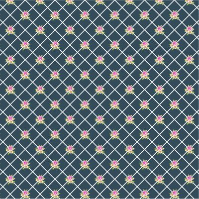 Gingham Farmhouse - Lattice Navy