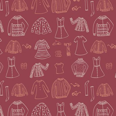 Little Clementine - Papercut Wardrobe Crimson