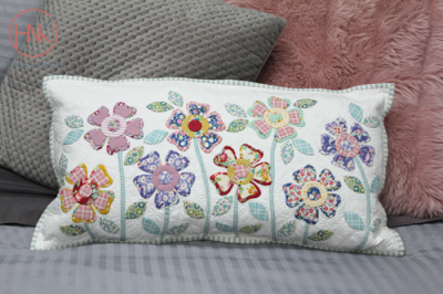 Flower garden postcard pattern