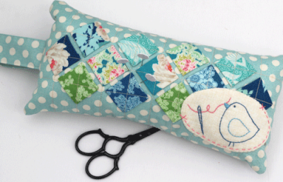 Birdy Squared pincushion 