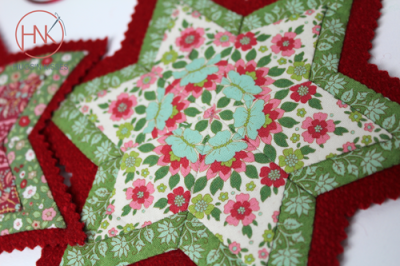 Fussy Cut Christmas Stars