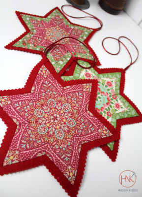 Fussy Cut Christmas Stars - Pattern Only