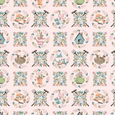 Garden Party (Sweet Wreaths Blush) x 10"