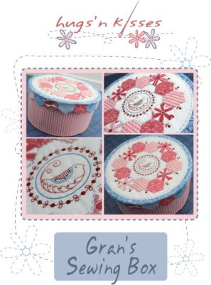 Gran's Sewing box with Hexies : Pattern