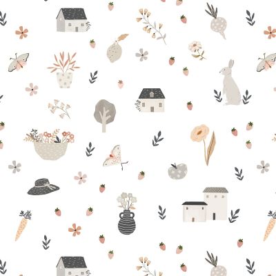 House and Home - Happy Home White x 10"