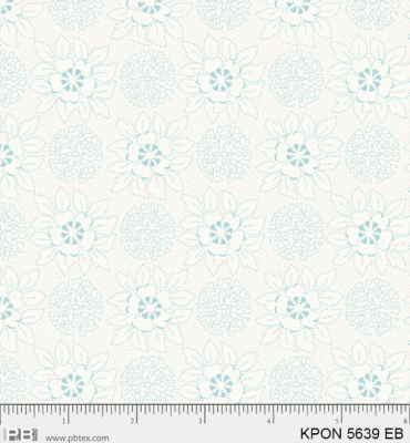 Koi Pond (Set Flower Cotton - Blue)