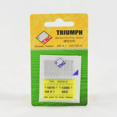 Ball Point Machine Needles for Knits/Stretch - 12/80cm Titanium Coated