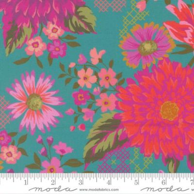 Parlor (Happy Blooms - Teal)