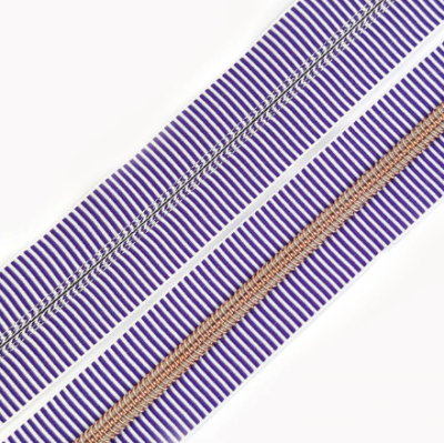 zipper x the metre 2 colour-Purple - rose gold