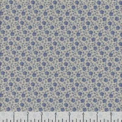 Old Blue Calicos - Valley Flowers Blue x 10”