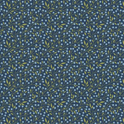 Sunshine and Chamomile - Berry Thicket Navy x 10"