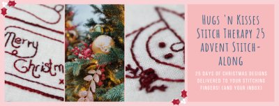 Stitch Therapy 25 Christmas stitchalong  - hanger