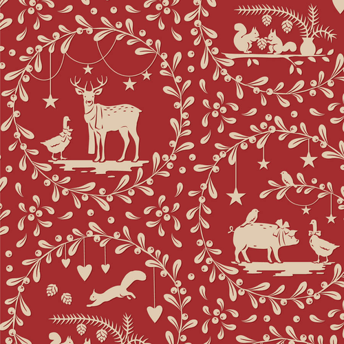 Merry Little Christmas - Paperscenes Burgundy