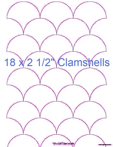 2-1/2” Clamshells x 18 (DOWNLOAD)