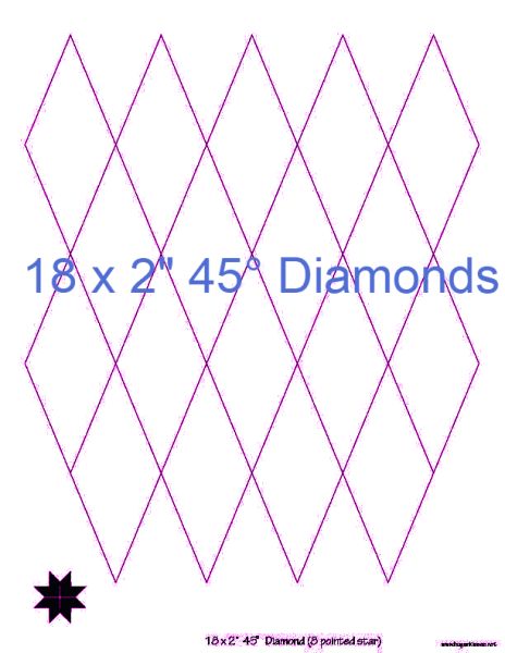 2” 45-degrees Diamonds x 18 (DOWNLOAD)