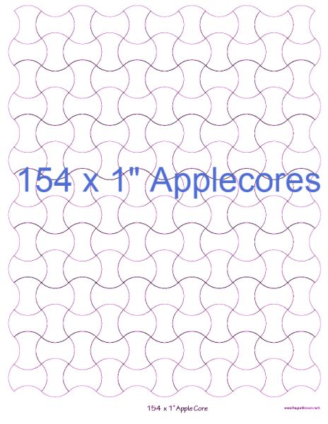 1” Applecores x 154 (DOWNLOAD)