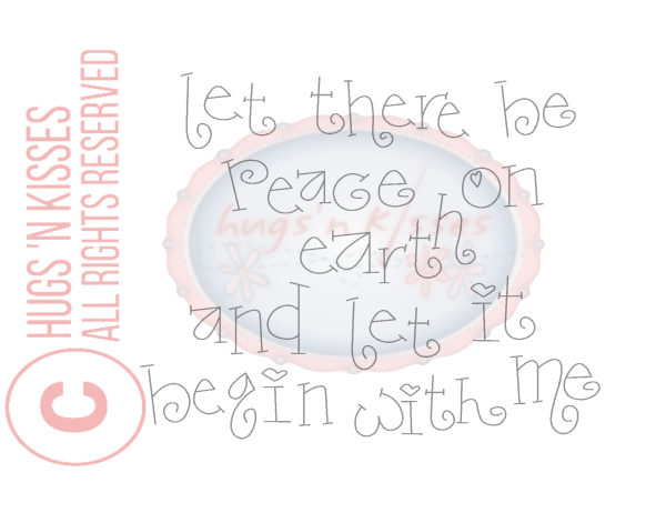 Downloadable Pattern Nice People Nice Things - Let There Be Peace