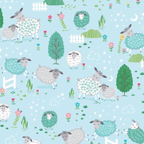 Sweet Little Lamb (Scenic - Sky Blue)