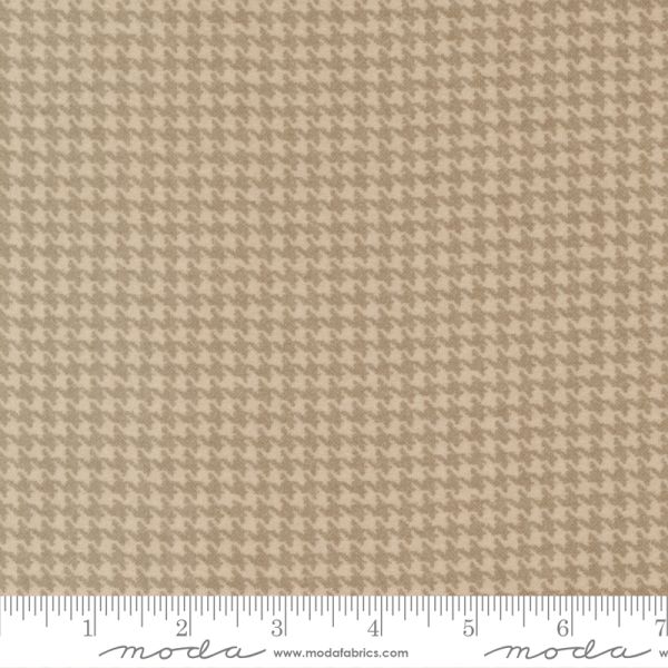 Lakeside Gatherings flannel - Sand houndstooth x 10