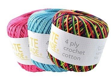 Create Handmade 4ply Crochet Cotton