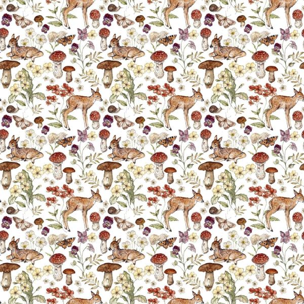 Heavenly Hedgerow - Deers White Multi x 10