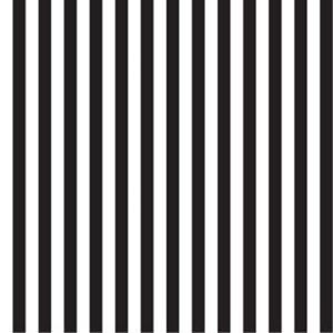Staple Stripe - Deep Black & White