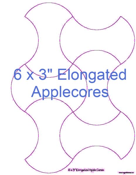 3” Elongated Applecores x 6 (DOWNLOAD)
