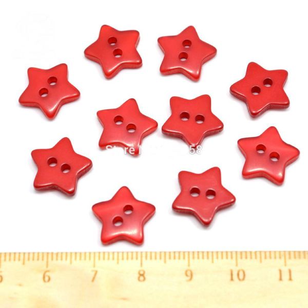 Decorative Sewing Buttons - Red