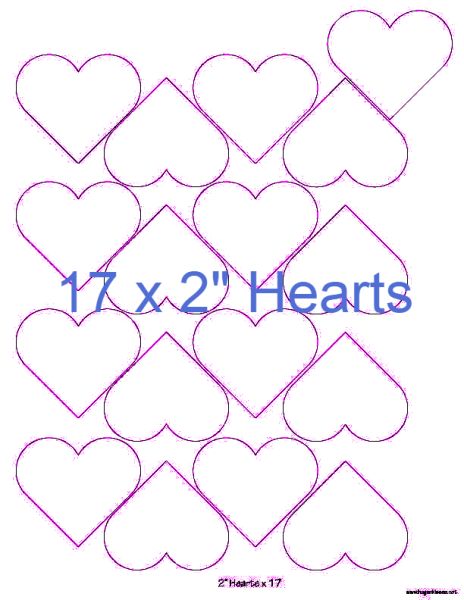 2” Hearts x 17 (DOWNLOAD)