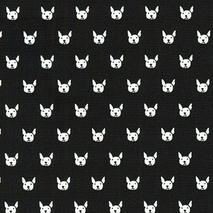 Whiskers & Tails – French Bulldog Faces (Black)