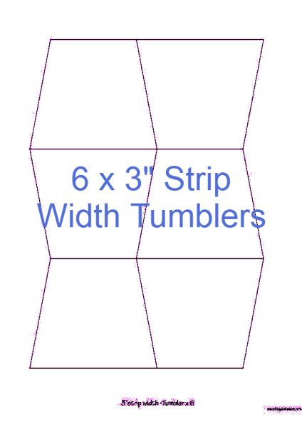 3” Strip Width Tumblers x 6 (DOWNLOAD)