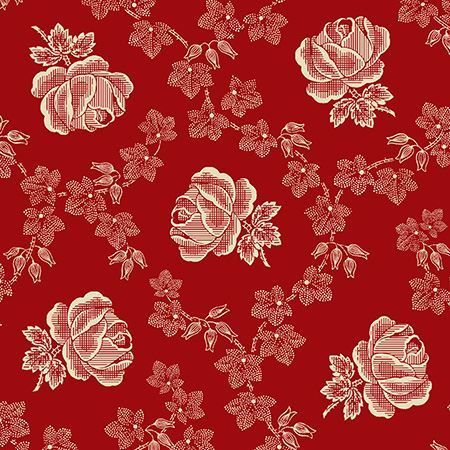Garibaldi - Roses on Red